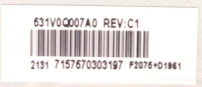 MAIN PARA SMART  TV PIONEER / NUMERO DE PARTE 631V0Q007A0 / VTV-L55736  / NUMERO DE DISPLAY V500VJ7-QE1 V:D6 / MODELO PN50951-22U  - Imagen 2